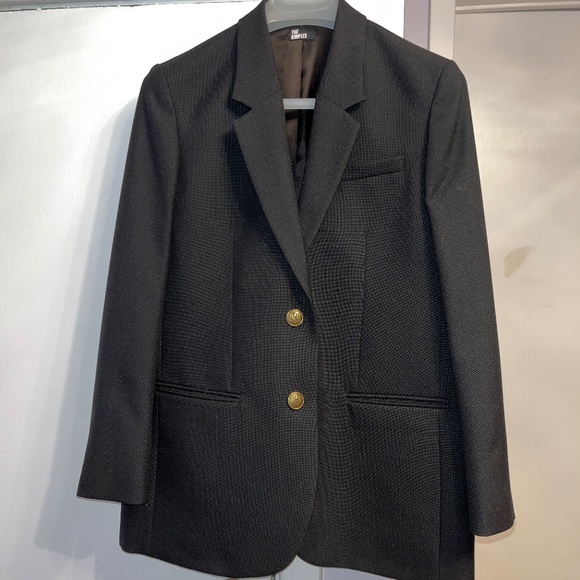 The Kooples (38/6) boxy, oversize wool blazer with gold buttons, like new. - Picture 1 of 16